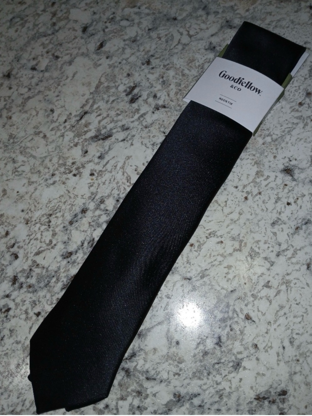 Goodfellow & Co Black Solid Men's Necktie